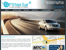 Tablet Screenshot of gpsnetsat.com